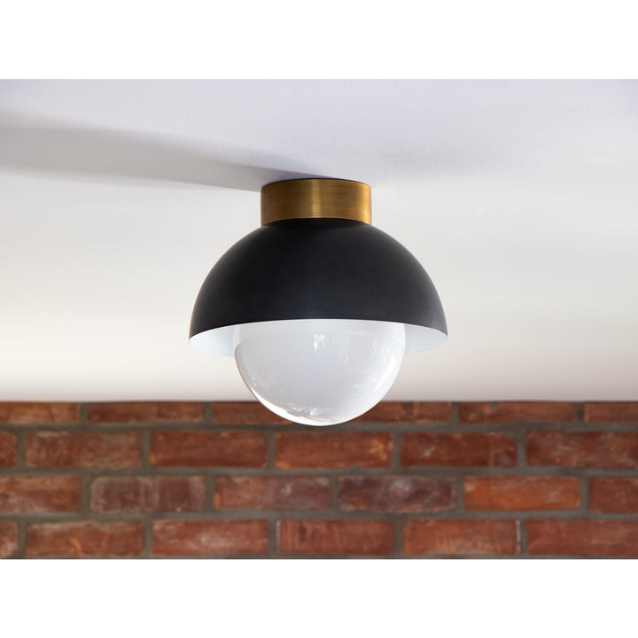 Montreux | Flush Mount | Oil Rubbed Bronze and Natural Brass