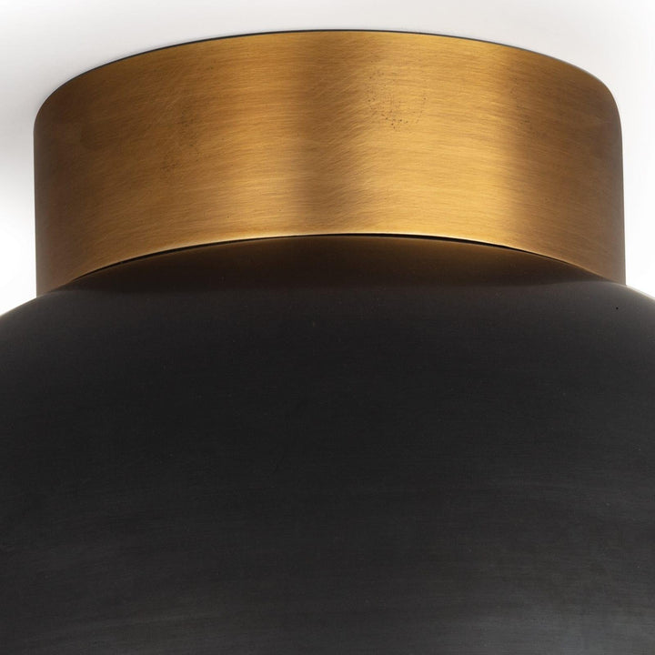 Montreux | Flush Mount | Oil Rubbed Bronze and Natural Brass