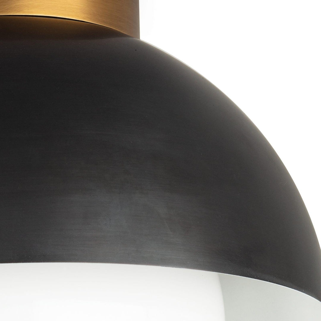 Montreux | Flush Mount | Oil Rubbed Bronze and Natural Brass