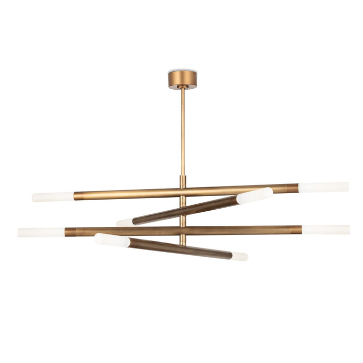 Wick | Chandelier | Natural Brass