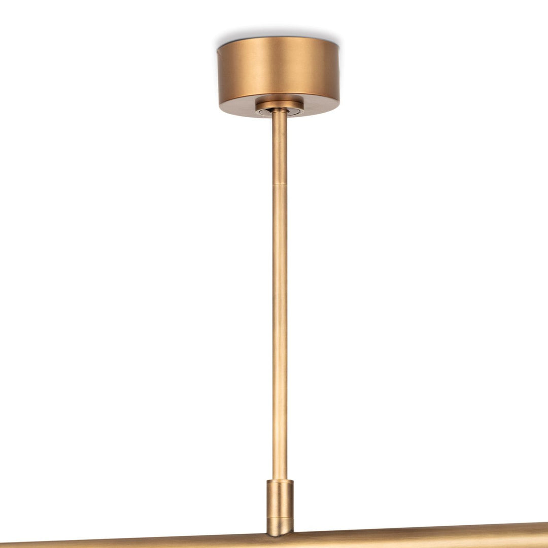 Wick | Chandelier | Natural Brass