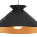 Viggo Pendant Large | Black and Gold