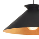 Viggo Pendant Large | Black and Gold
