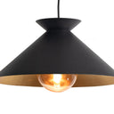 Viggo Pendant Small | Black and Gold