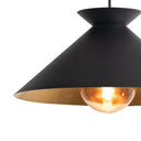 Viggo Pendant Small | Black and Gold