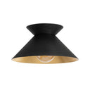 Viggo Flush Mount | Black and Gold