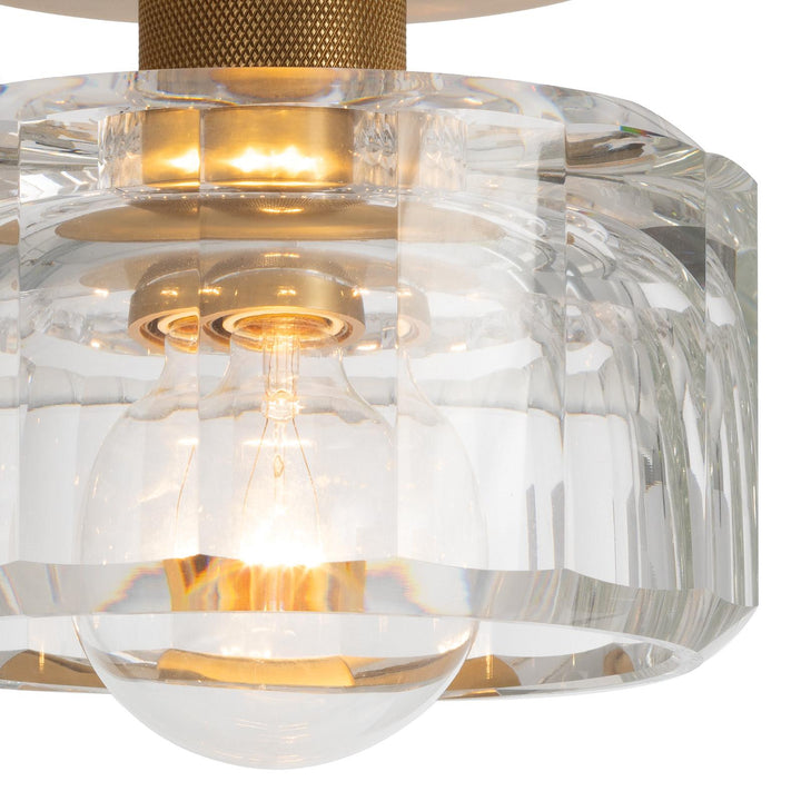 Bijoux Crystal | Flush Mount | Natural Brass