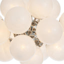 Shine Chandelier | Polished Nickel | Swirl Glass