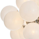 Shine Chandelier | Polished Nickel | Swirl Glass