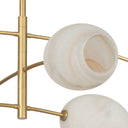 Artemis Chandelier | Natural Brass | Alabaster Glass