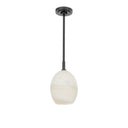 Artemis Pendant Single | Oil Rubbed Bronze | Alabaster Glass