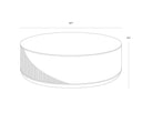 Kalla Coffee Table - Round - Rustic Oak