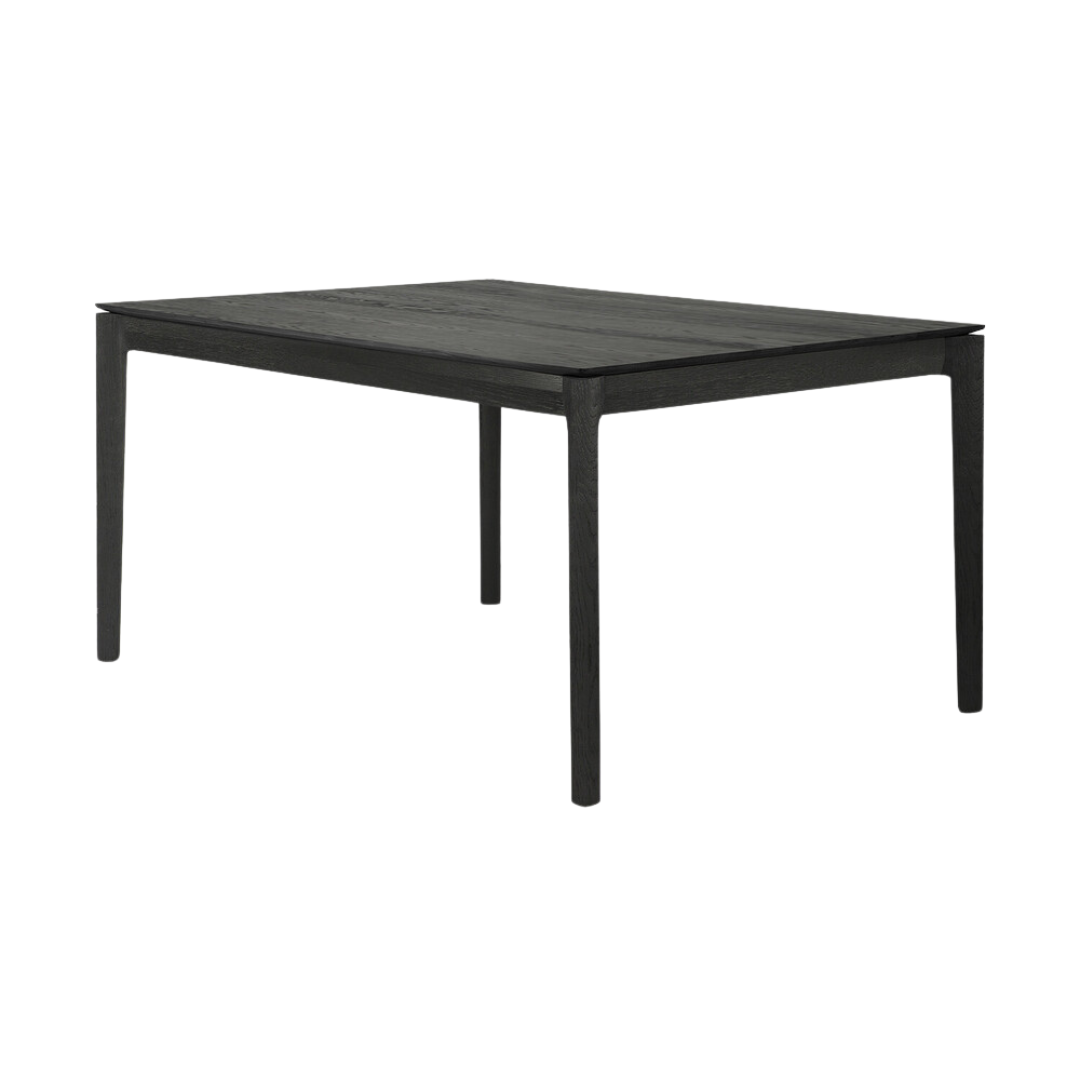 Bok Dining Table - Varnished Oak - Black