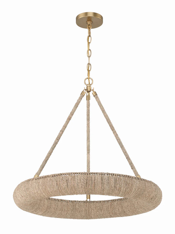 Oakley Small 6 Light Soft Gold Chandelier