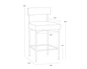 Seneca Counter Stool - Antique Brass - Danny Ivory