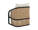 Palermo Lounge Chair - Charcoal - Stinson Cream