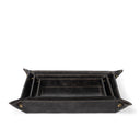 Derby Leather Tray Set | Black