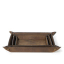 Derby Leather Tray Set | Brown