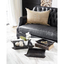 Derby Leather Tray Set | Black