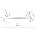Derby Leather Tray Set | Black