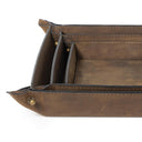 Derby Leather Tray Set | Brown