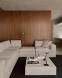 Elements Coffee Table | Varnished Microcement | Off White | Rectangular