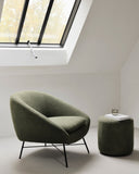 Barrow Pouf | Pine Green Fabric | 16" X 16"