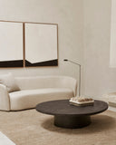 Slice Coffee Table | Varnished Minerals | Ray Whisky | Oval | 54" X 48"