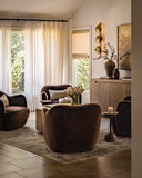 Julius Swivel Chair - Surrey Cocoa