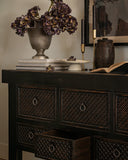 Lahey Reclaimed Pine 11 Drawer Console Table | Floor Model