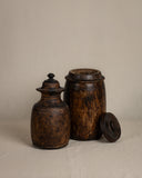 Vintage Wooden Spice Jar | Large