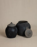 Lidded Village Jar