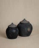 Lidded Village Jar