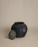 Lidded Village Jar
