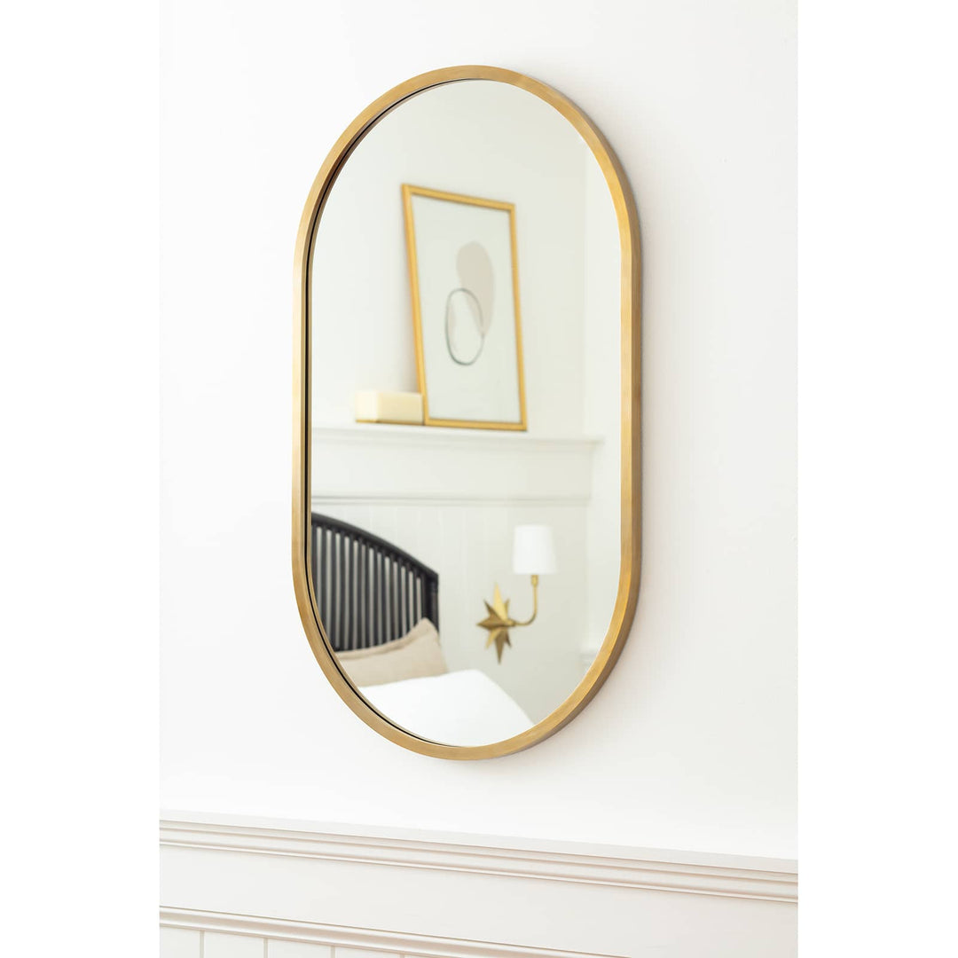 Canal Mirror | Natural Brass