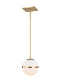 Brian Patrick Flynn Truax 8'' Aged Brass Pendant