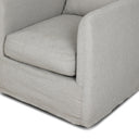 Dade Outdoor Slipcover Swivel Chair - Venao Grey