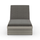 Leroy Outdoor Chaise - Weathered Grey - Venao Charcoal