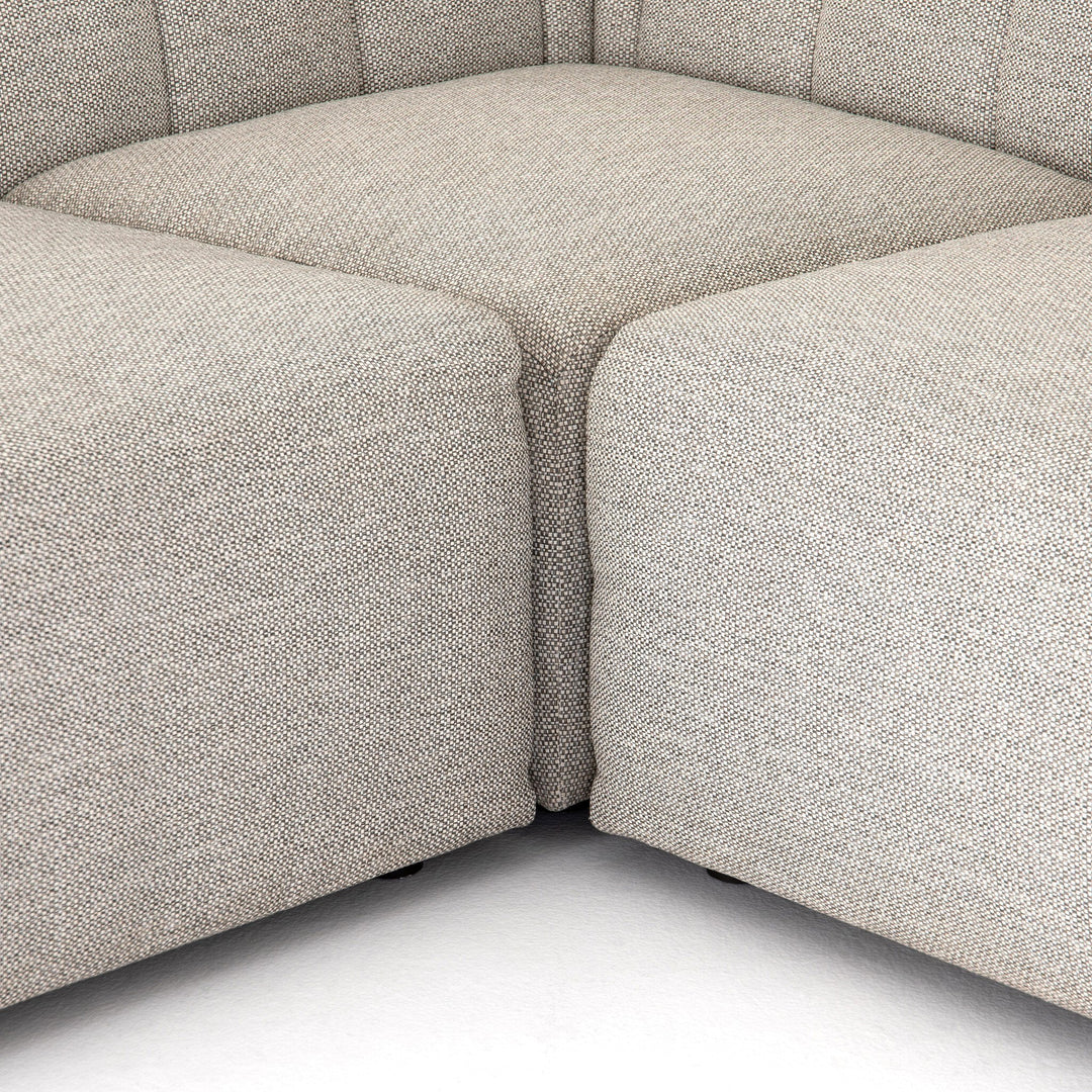 Gwen Outdoor 4-Piece Sectional - Faye Ash