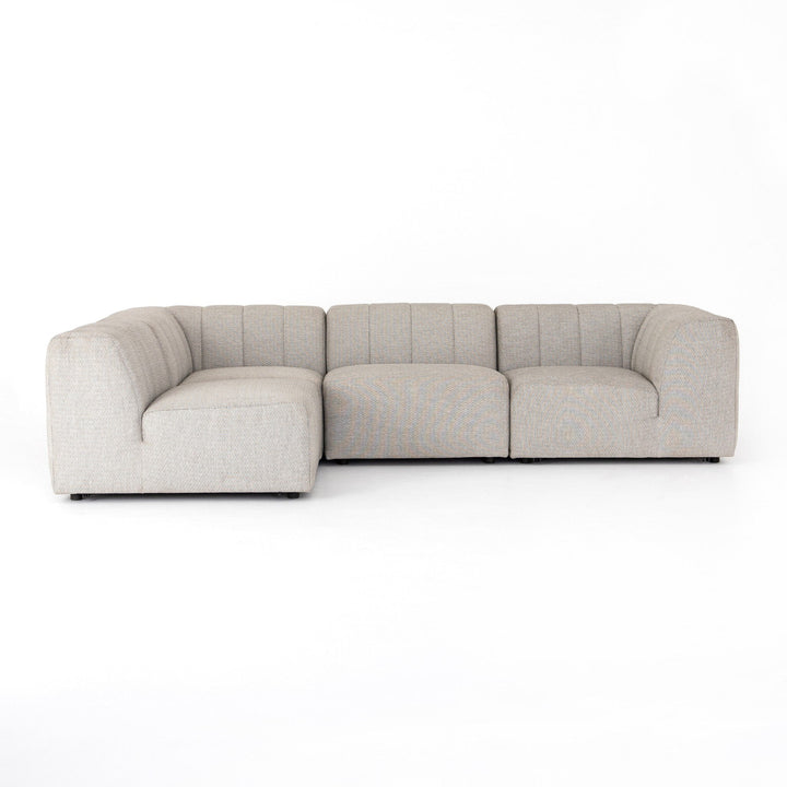 Gwen Outdoor 4-Piece Sectional - Faye Ash
