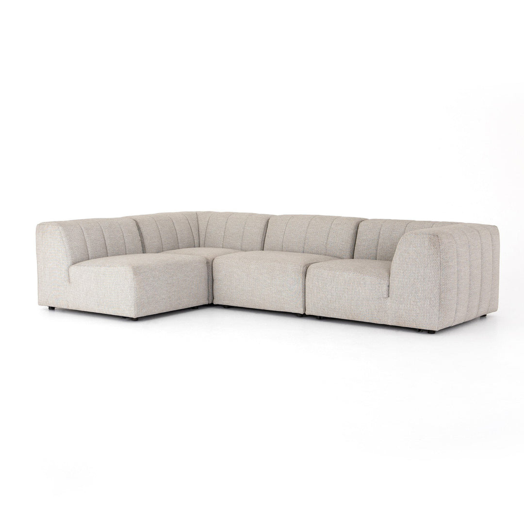 Gwen Outdoor 4-Piece Sectional - Faye Ash