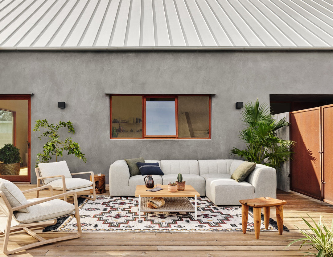 Gwen Outdoor 4-Piece Sectional - Faye Ash