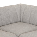 Gwen Outdoor 5-Piece Sectional - Faye Ash
