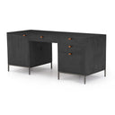 Trey Executive Desk - Black Wash Poplar
