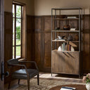 Trey Modular Wide Bookcase - Auburn Poplar