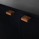 Trey Modular Wide Bookcase - Black Wash Poplar