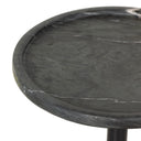 Viola Accent Table - Black Marble