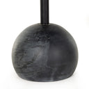 Viola Accent Table - Black Marble