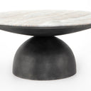 Corbett Coffee Table - Creamy Taupe Marble | Small