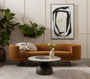 Corbett Coffee Table - Creamy Taupe Marble | Small